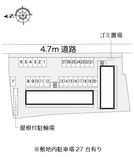 ★手数料０円★八尾市西高安町　月極駐車場（LP）